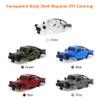 AMK TRX4M Clear Body Shell Kit for 1/18 RC Crawler TRX4M Bronco Defender Upgrade Parts with Decorative Accessories view 3