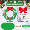 24 Set Christmas Advent Wreath Crafts Nativity of Christ DIY Hanging Decor for Kids Peace Paper Wreath Craft Ornament with Candle Sticker Joy Hope Xmas Party Supplies for School Classroom Activities view 2