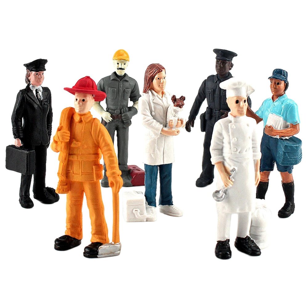 TTETTZ Miniature People Model Hand Painted Figurines Officer Micro