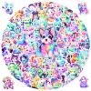 100Pcs Cute Rainbow Dog Stickers Pack for Kids Girls Teens,Kawaii Waterproof Vinyl Decals,Reusable Cartoon Animal Sticker for Water Bottle Laptop, Dog Decor Puppy Party Favors view 1