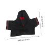 BESPORTBLE Replaceable Graduation Bear Doll Clothes with Red Trim Gown Tassel Hat and Certificate Reusable Decorative Doll Costume for Plush Bears Graduation Dress Up Accessory view 2