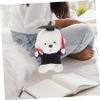 BESPORTBLE Replaceable Graduation Bear Doll Clothes with Red Trim Gown Tassel Hat and Certificate Reusable Decorative Doll Costume for Plush Bears Graduation Dress Up Accessory view 3