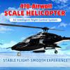 Airwolf 470L Scale Helicopter Smart GPS Mode X2 Flight Control & Night Flight LED Lights RTF Version view 2