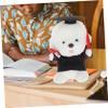BESPORTBLE Graduation Bear Doll Costume with Red Trim Gown Tassel Cap and Certificate Accessories for Plush Lovely Doll Clothes for Role Play and Dress Up view 4