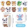 1000 Pcs Cute Animal Stickers for Boys and Girls.Waterproof Vinyl Sticker Packs for Water Bottles Phone Case Laptop Book.2 Roll 1 Inch Kawaii Stickers Bulk view 3