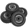 1/8 RC Buggy Off-Road Tires Coarse Tread Set 17mm Compatible with 6S Power OD: 118mm 17mm HEX For Upgrading 1/8 Off-Road Cars Arrma Python Jato FS HSP Redcat Kyosho TRAXXAS E-Revo (R306 black) view 1