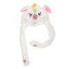 BUTIFULSIC Funny Unicorn Shape Ear Moving Hat Soft Warm Rabbit Fur Winter Cap for Cosplay Party Easter and Adults view 1