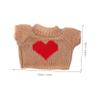HOMOCONO 4pcs Doll Sweater Soft Bear Costumes Cute Replacement Outfits for Stuffed Animal Accessories Clothes for Dolls Gift view 2