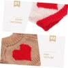 HOMOCONO 4pcs Doll Sweater Soft Bear Costumes Cute Replacement Outfits for Stuffed Animal Accessories Clothes for Dolls Gift view 3