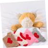 QUMIIRITY 4pcs Bear Doll Clothes Replacement Soft Cozy Sweaters for Stuffed Animals Cute Bear Costume Outfits for Collectors Gift view 4