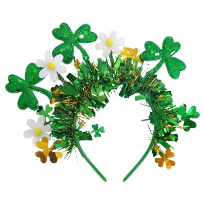 jiingekk Vibranted Green Party Stripes Headband For Patrick's Day Celebration For Parties And Decorations Patrick's Day Event Supplies