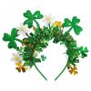 jiingekk Vibranted Green Party Stripes Headband For Patrick's Day Celebration For Parties And Decorations Patrick's Day Event Supplies view 1