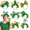 jiingekk Vibranted Green Party Stripes Headband For Patrick's Day Celebration For Parties And Decorations Patrick's Day Event Supplies view 2