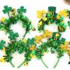 jiingekk Vibranted Green Party Stripes Headband For Patrick's Day Celebration For Parties And Decorations Patrick's Day Event Supplies view 3