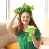 jiingekk Vibranted Green Party Stripes Headband For Patrick's Day Celebration For Parties And Decorations Patrick's Day Event Supplies view 4