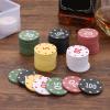 100Pcs Professional Chip Teaching Coin Card Game with Box for Math Counting Kids Reward Game Coin view 2