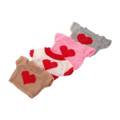 BESPORTBLE 4pcs Decorative Doll Clothes for Bear Dolls Soft Comfortable Sweaters with Detailed Design Reusable Stuffed Animal Outfits for Collectors and Gift Giving
