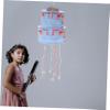 TINEASUR Mini Pull String Pinata Horse Paper Decoration for Birthday Party and Photo Prop and Candy Filler Unique Surprise Gift Box Ornament for Celebration and Themed Events view 4
