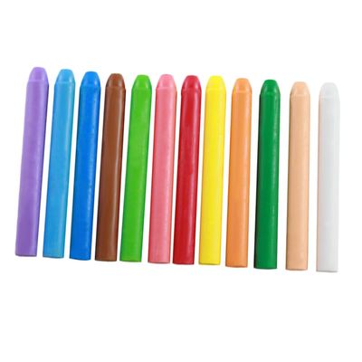 ADOCARN 12pcs Water Soluble Dust Color Chalks for Blackboard Safe Washable Drawing Sticks with Comfortable Grip for Classroom Kindergarten and Outdoor Art Projects