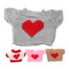MOLUCKFU 4pcs Replaceable Bear Doll Outfits Soft Woolen Yarn Clothes Cute Doll Garments for Stuffed Animals Collectors view 1
