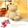 MOLUCKFU 4pcs Replaceable Bear Doll Outfits Soft Woolen Yarn Clothes Cute Doll Garments for Stuffed Animals Collectors view 3