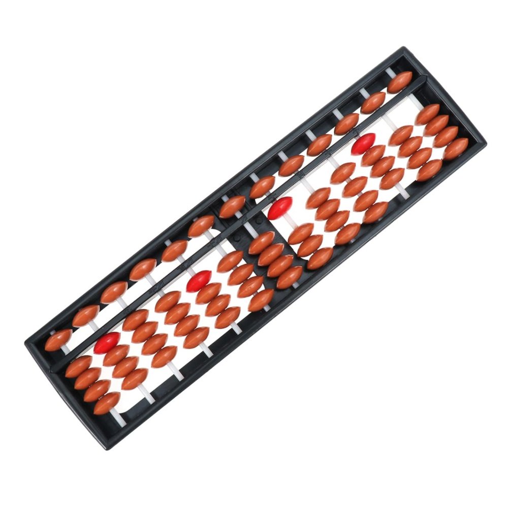 Abaodam Portable Rod Abacus for Plastic and Arithmetic Calculator Lightweight Educational Tool for Early Math Learning and Student Counting Practice