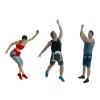 DYNWAVE 3Pcs Ini Rock Climbing Figures Human Figure Model Tiny People Figurines Mountaineering Men and Woman for Sand Table Ornaments, 1 87 Scale view 1