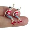 DYNWAVE 3Pcs Ini Rock Climbing Figures Human Figure Model Tiny People Figurines Mountaineering Men and Woman for Sand Table Ornaments, 1 87 Scale view 3