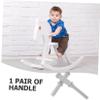 SUPVOX Plastic Horse Riding Handle for Rocking Horses Ergonomic Non Slip Threaded Grip Replacement for Rocking Easy Install Accessory view 3