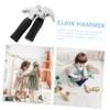 COSMEVIVI 2Pcs Hammer Small Simulation Mallet Hammers for Party Play Safe Grip Educational Game Props for Boys view 2