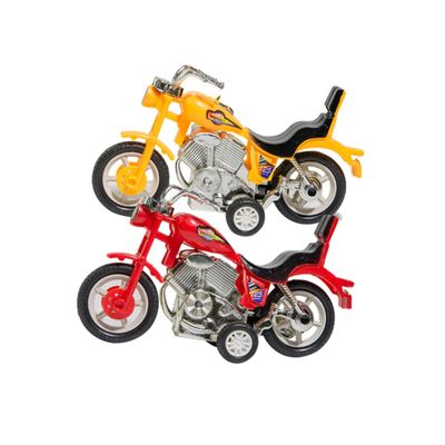 Abaodam 4pcs Mini Motorcycle Model Plastic Inertial Friction Powered Motorbike Motorbike Safe Gift