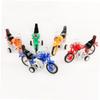 Abaodam 4pcs Mini Motorcycle Model Plastic Inertial Friction Powered Motorbike Motorbike Safe Gift view 4