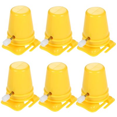 Abaodam 6pcs DIY Clockwork Legged Robot Movements Rewinding Parts for Walking Animal Mechanism Craft Fitting Compact Yellow