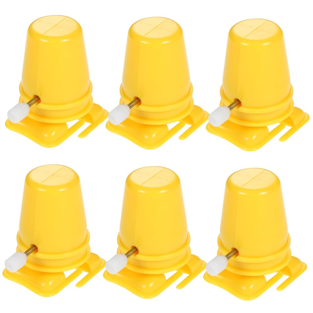 Abaodam 6pcs DIY Clockwork Legged Robot Movements Rewinding Parts for Walking Animal Mechanism Craft Fitting Compact Yellow