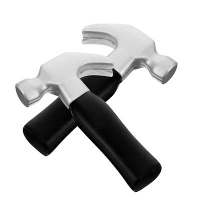 BESTonZON 2Pcs Small Hammer for Safe Smooth Edges Pounding Hand Eye Coordination Parent Interactive Party Props for Boys