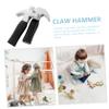 BESTonZON 2Pcs Small Hammer for Safe Smooth Edges Pounding Hand Eye Coordination Parent Interactive Party Props for Boys view 2