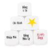 Beaupretty 6pcs Acrylic Drinking Game for Adults Vietnamese Style Party Dices for Bars Home and Entertainment Portable and Reusable Fun Games for and Friends view 1