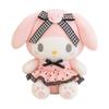 AlphaDesignLuxe 13 Kitty Plush Toy  Kawaii Cat Stuffed Animal with Long Pink Ears, Polka-Dot Dress, Black Lace Trim & Rose Bow, Soft Plush Doll Gift for Kids, Teens & Collectors view 1