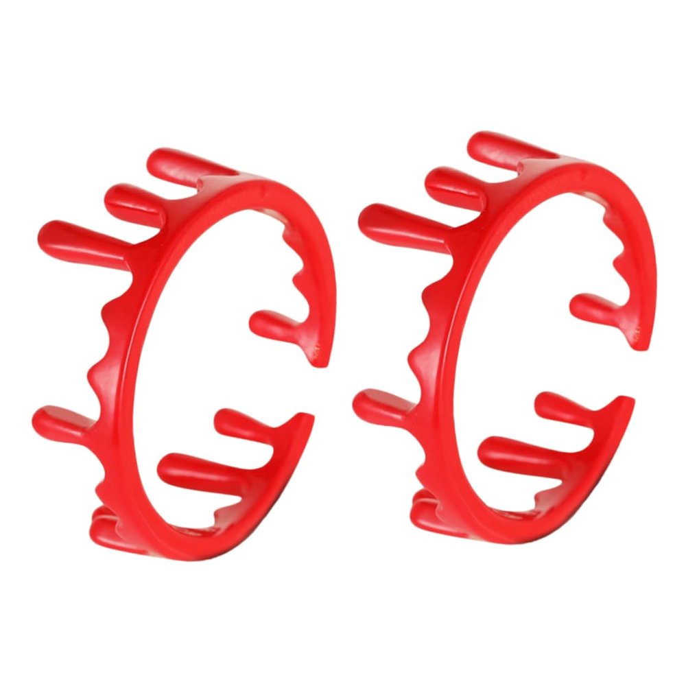 SWOOMEY 2Pcs Adjustable Blood Ring Halloween Costume Accessories Alloy Open Rings Lightweight for Party Favors Cosplay and Carnival Events