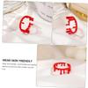 SWOOMEY 2Pcs Adjustable Blood Ring Halloween Costume Accessories Alloy Open Rings Lightweight for Party Favors Cosplay and Carnival Events view 4