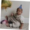 ABOOFAN Birthday Cone Hat Blue Lightweight Decorative Party Headwear for Boys Photo Prop for Second Birthday Celebration view 2