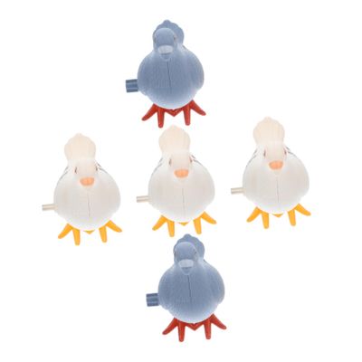 BESPORTBLE 5Pcs Wind Up Clockwork Pigeon for Simulation Decorative Pigeon Ornaments Vintage Style Fun and Adorable Boys Random Color