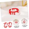 TOBBOMEY 2Pcs Adjustable Halloween Blood Ring Alloy Open Rings for Vampire Costume Spooky Dripping Design Comfortable Fit for Party Cosplay Club and Carnival Use view 4