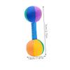 BESPORTBLE 2pcs Grip Dumbbell Rattle Soft Handle Soothing Lightweight Cloth Material Portable for Newborn Early Education and Sleep Comfort view 2