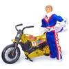 Evel Knievel Wembley 50th Anniversary Stunt Cycle Set  Limited Gold Edition Wind-Up Motorcycle with Rip Cord Launcher  Collectible Action Figure for Kids, Collectors & Stunt Fans 13+ view 4