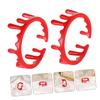 JUMPLAWN 2Pcs Alloy Open Rings Vampire Jewelry for Halloween Party Cosplay Spooky Blood Decoration Lightweight Accessories view 3