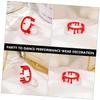 JUMPLAWN 2Pcs Alloy Open Rings Vampire Jewelry for Halloween Party Cosplay Spooky Blood Decoration Lightweight Accessories view 4