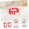 OFFSCH 2Pcs Adjustable Halloween Blood Ring Spooky Open Vampire Rings for Costume Parties Alloy Material Skin Friendly for Halloween Masquerades and Festivals view 2