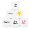 Abaodam 6pcs Vietnamese Drinking Dice Cubes Party Game Props for Adults Bar Pubs Fun Drinking Games for Men Women view 1