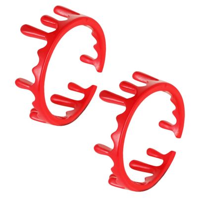 WHAMVOX 2Pcs Adjustable Blood Open Ring Alloy Metal Vampire Style Halloween Party Favors for Cosplay Carnival and Costume Accessories